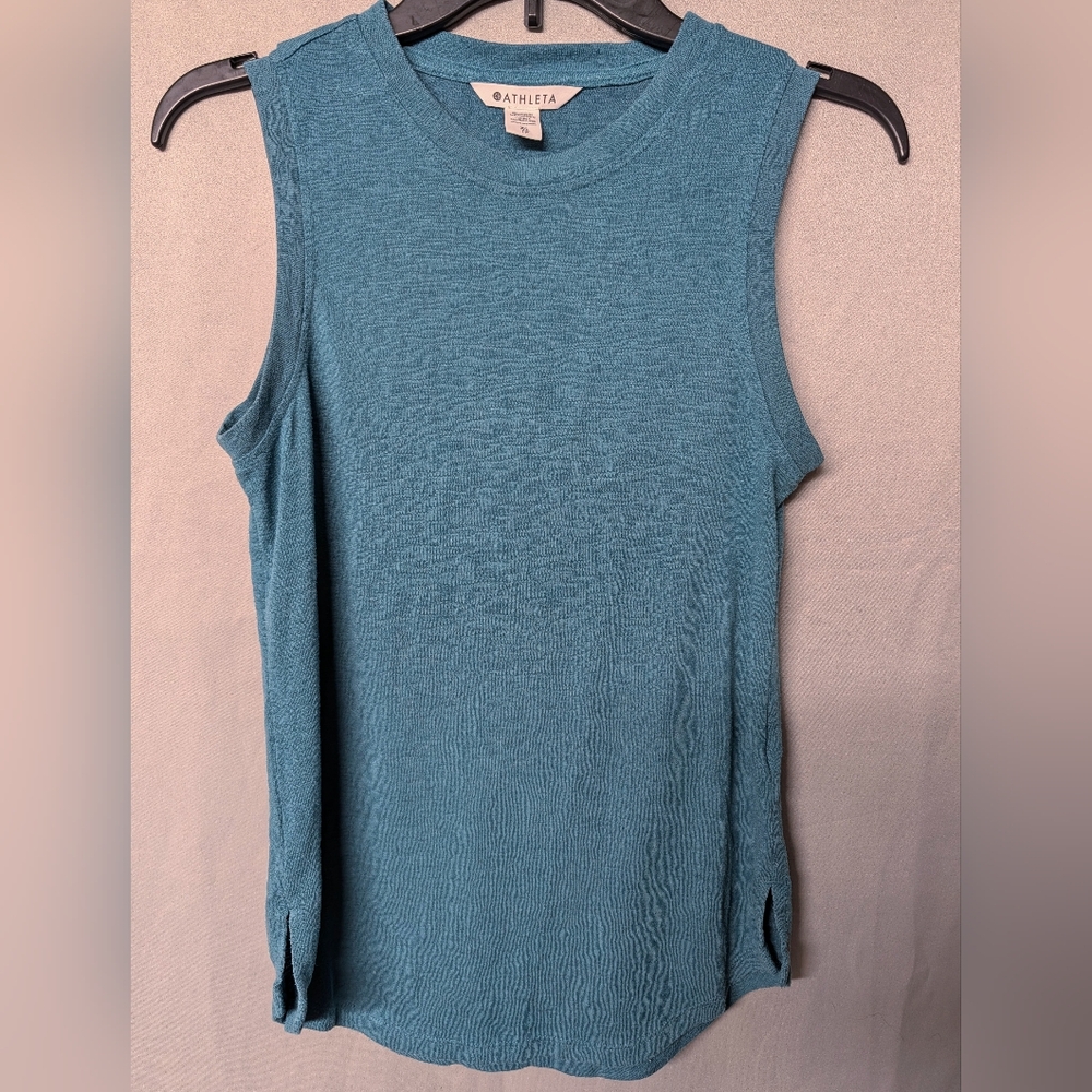 Athleta Teal Sleeveless Breezy Tank Camisole Crewneck Size XS
